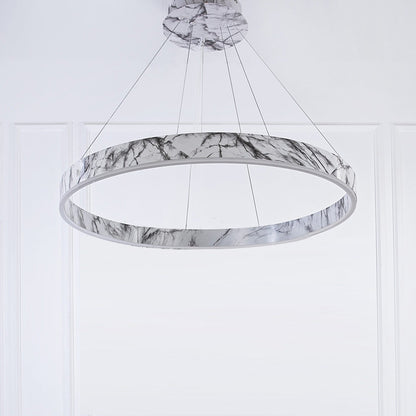 WOMO Tiered Circular Marble Chandelier-WM2460