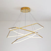 WOMO Tiered Hexagon Led Chandelier-WM2463
