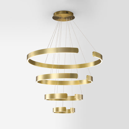 WOMO Tiered Circular Led Chandelier-WM2464