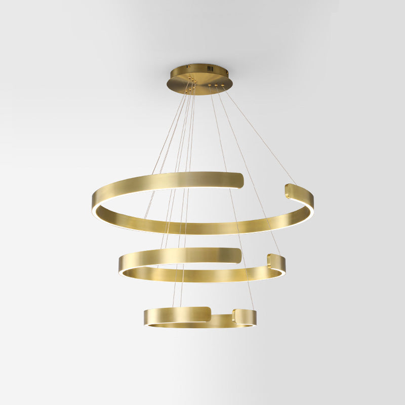 WOMO Tiered Circular Led Chandelier-WM2464