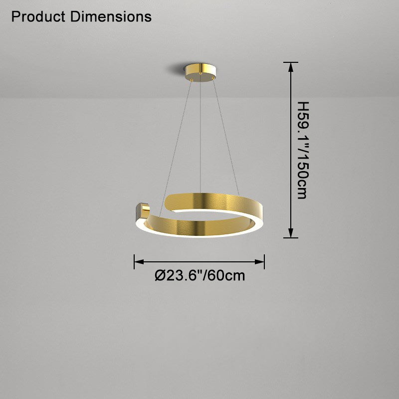 WOMO Tiered Circular Led Chandelier-WM2464