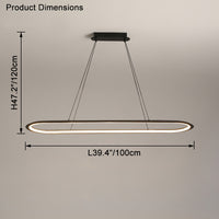 WOMO Long Oval Chandelier-WM2465