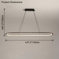 WOMO Long Oval Chandelier-WM2465