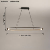WOMO Long Oval Chandelier-WM2465