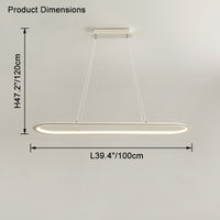 WOMO Long Oval Chandelier-WM2465
