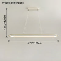 WOMO Long Oval Chandelier-WM2465