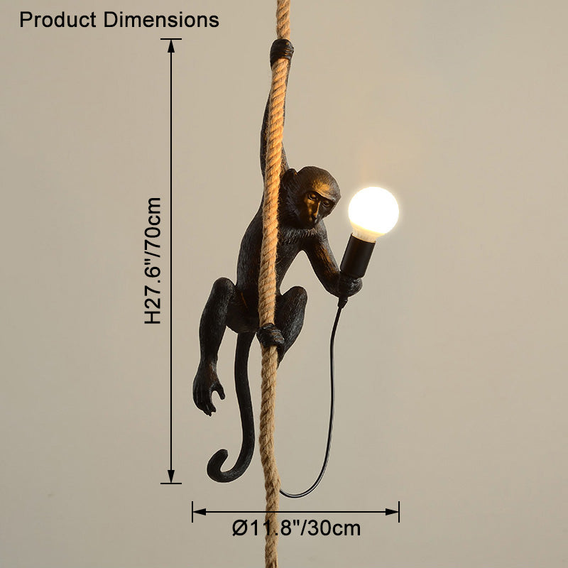 WOMO Monkey Rope Pendant Light-WM2467