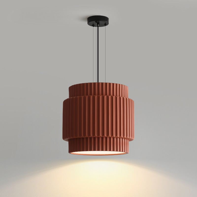 WOMO Ribbed Drum Pendant Light-WM2469