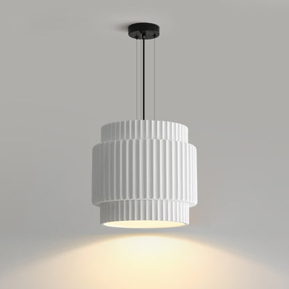 WOMO Ribbed Drum Pendant Light-WM2469