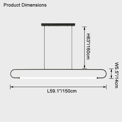 WOMO Linear Led Pendant Light-WM2470