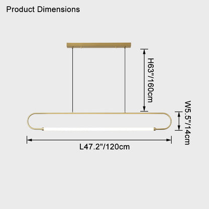 WOMO Linear Led Pendant Light-WM2470