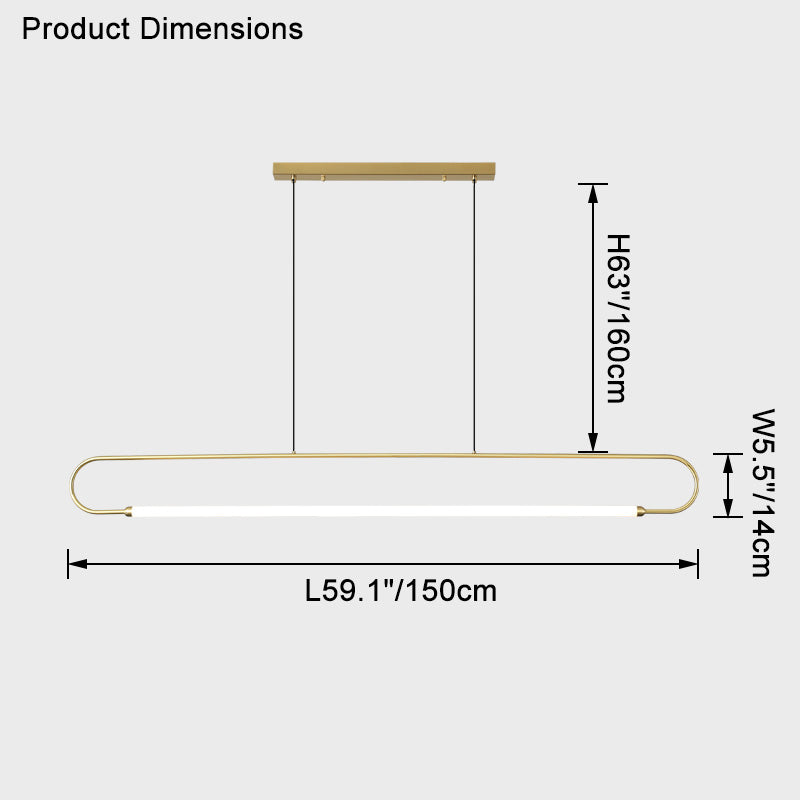 WOMO Linear Led Pendant Light-WM2470