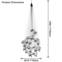 WOMO Cluster Glass Bubble Chandelier-WM2471