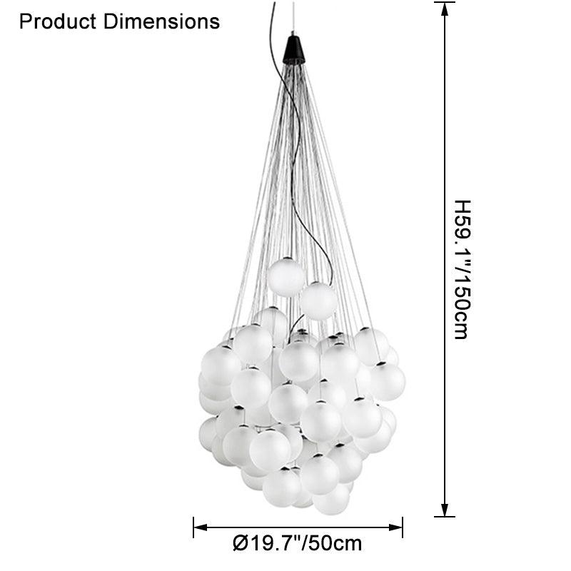 WOMO Cluster Glass Bubble Chandelier-WM2471