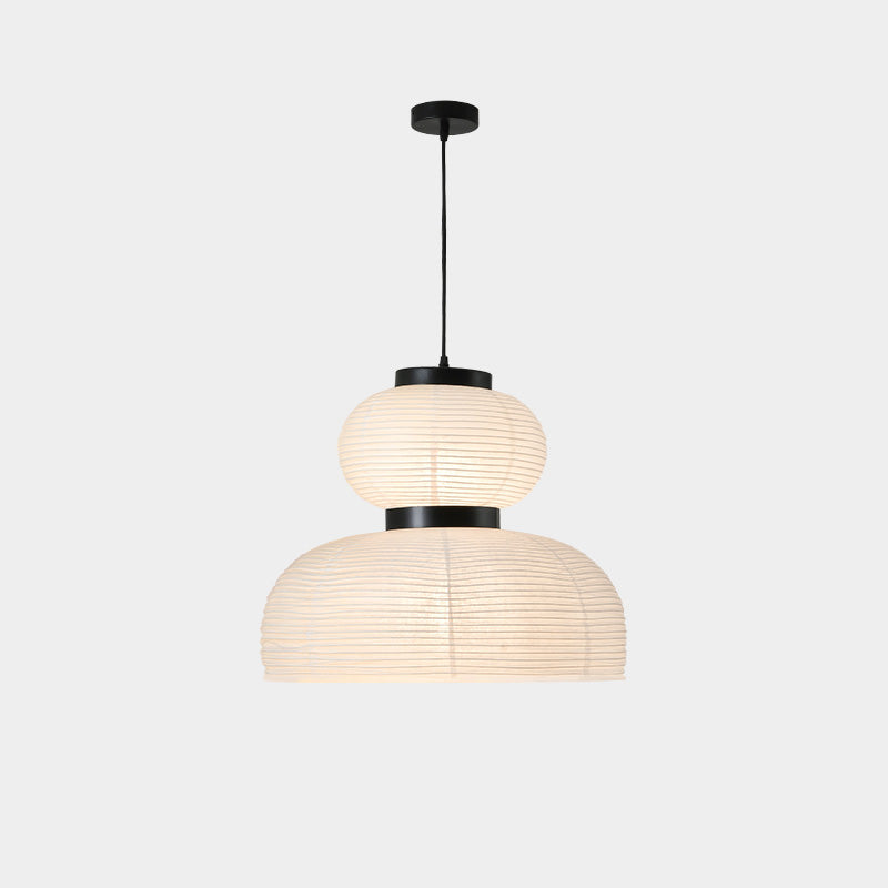 WOMO Round Lantern Fabric Pendant Light-WM2472