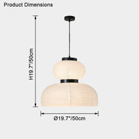 WOMO Lantern Silk Pendant Light-WM2472