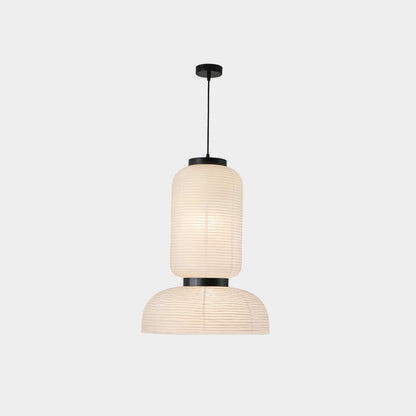 WOMO Round Lantern Fabric Pendant Light-WM2472