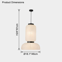 WOMO Lantern Silk Pendant Light-WM2472