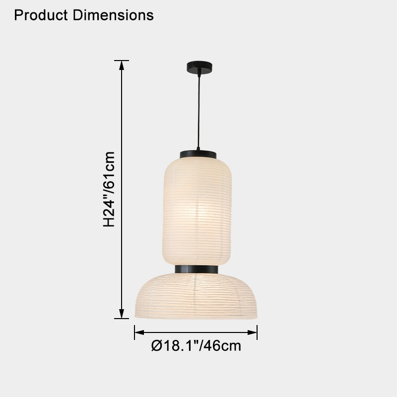 WOMO Lantern Silk Pendant Light-WM2472