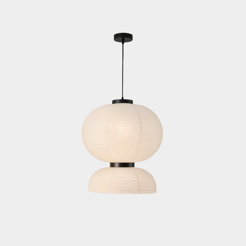 WOMO Round Lantern Fabric Pendant Light-WM2472