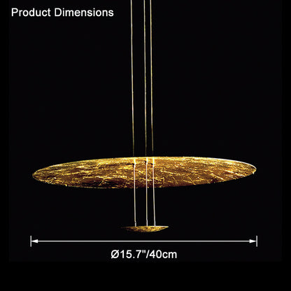 WOMO Gold Disc Pendant Light-WM2476