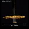 WOMO Gold Disc Pendant Light-WM2476 thumbnail