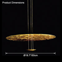 WOMO Gold Disc Pendant Light-WM2476
