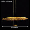 WOMO Gold Disc Pendant Light-WM2476 thumbnail