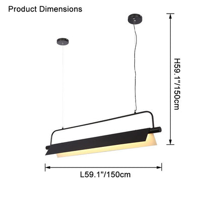 WOMO Long Linear Led Pendant Light-WM2478