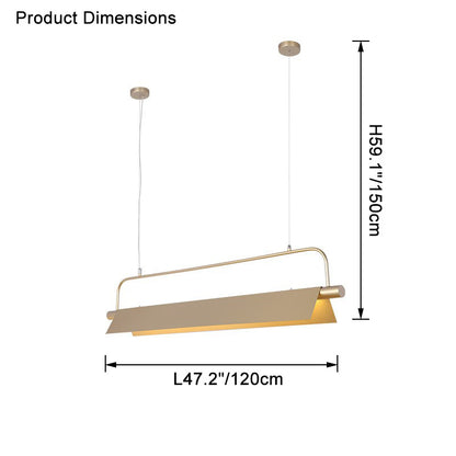 WOMO Long Linear Led Pendant Light-WM2478