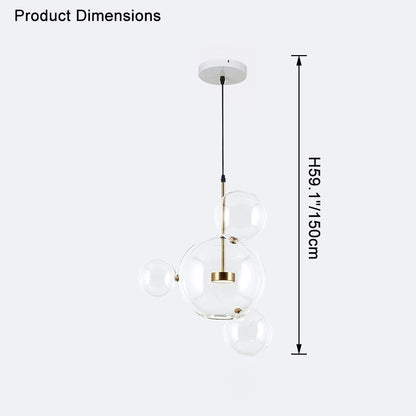 WOMO Glass Bubble Multi Pendant Light-WM2479