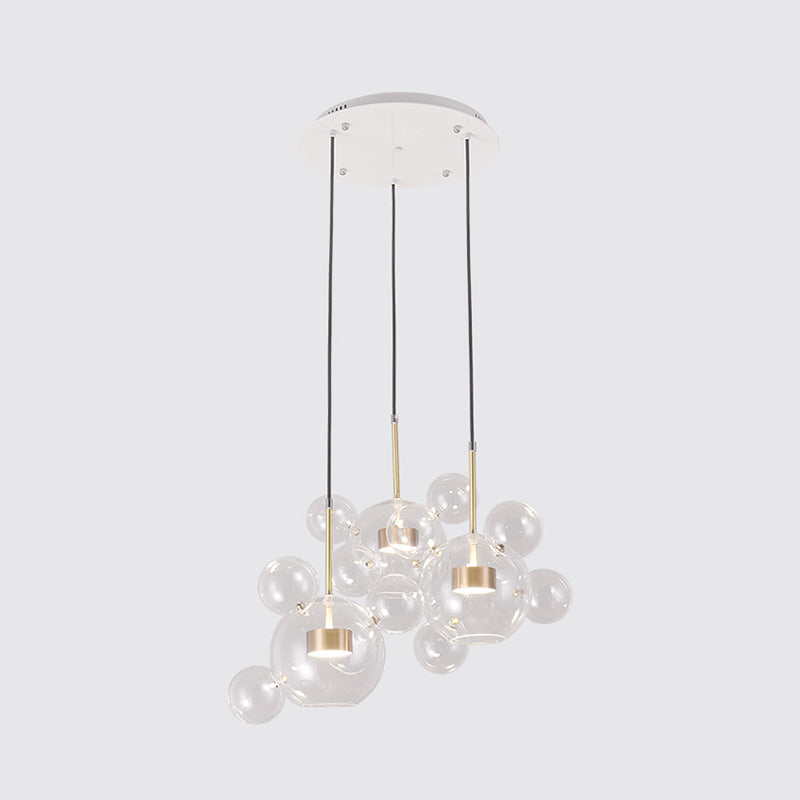 WOMO Glass Bubble Multi Pendant Light-WM2479