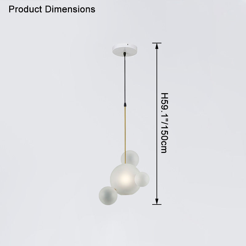 WOMO Glass Bubble Multi Pendant Light-WM2479