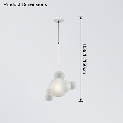 WOMO Glass Bubble Multi Pendant Light-WM2479