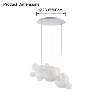 WOMO Glass Bubble Multi Pendant Light-WM2479