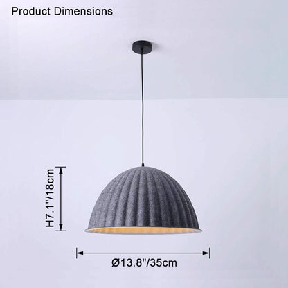 WOMO Dome Felt Pendant Light-WM2481