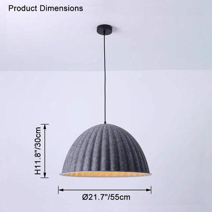 WOMO Dome Felt Pendant Light-WM2481