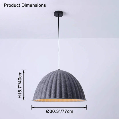 WOMO Dome Felt Pendant Light-WM2481