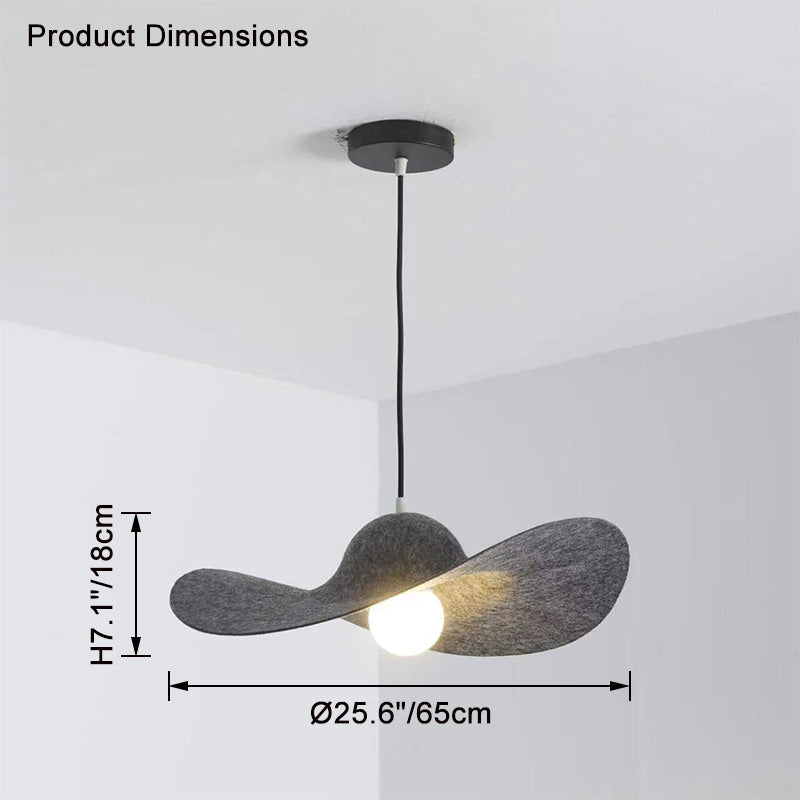 WOMO Hat Felt Pendant Light-WM2482