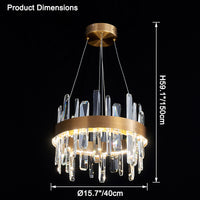 WOMO Round Crystal Chandelier-WM2485a