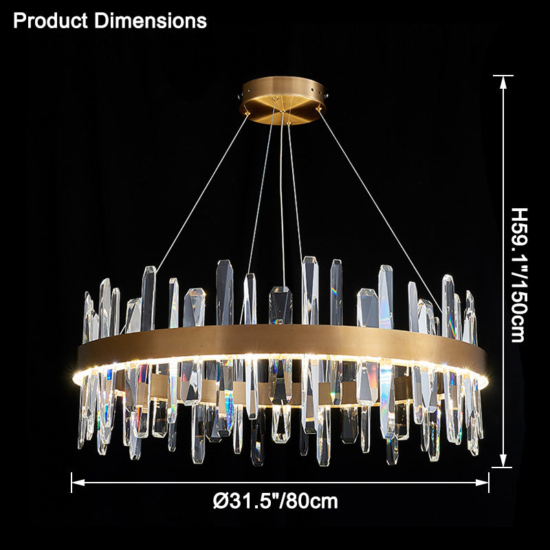 WOMO Round Crystal Chandelier-WM2485a