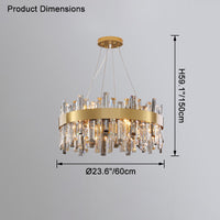 WOMO Round Crystal Chandelier-WM2487