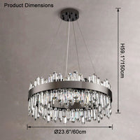 WOMO Round Crystal Chandelier-WM2488a
