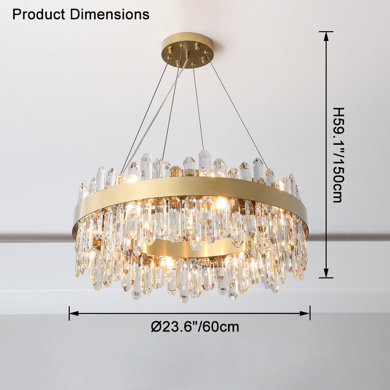 WOMO Round Crystal Chandelier-WM2488a