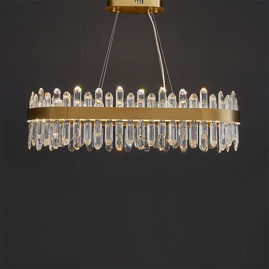 WOMO Rectangular Crystal Chandelier-WM2488b