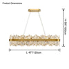 WOMO Rectangular Crystal Chandelier-WM2488b thumbnail