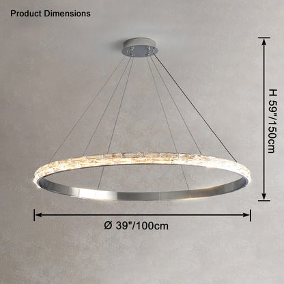 WOMO Circular Led Crystal Chandelier-WM2491a