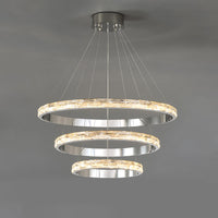 WOMO Tiered Circular Led Crystal Chandelier-WM2491b