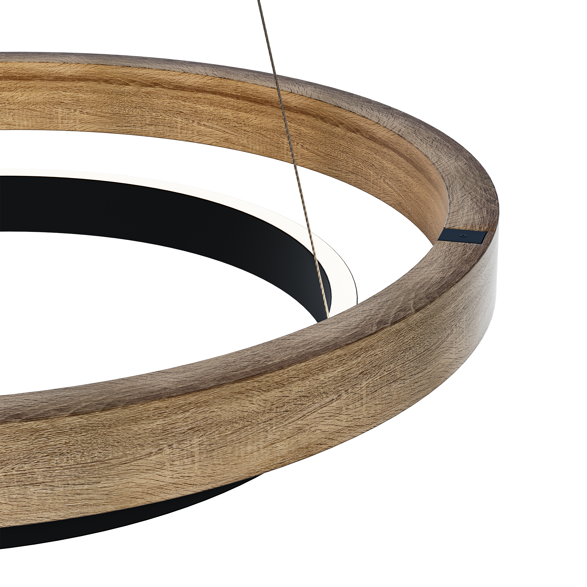 WOMO Circular Wood Led Chandelier-WM2492