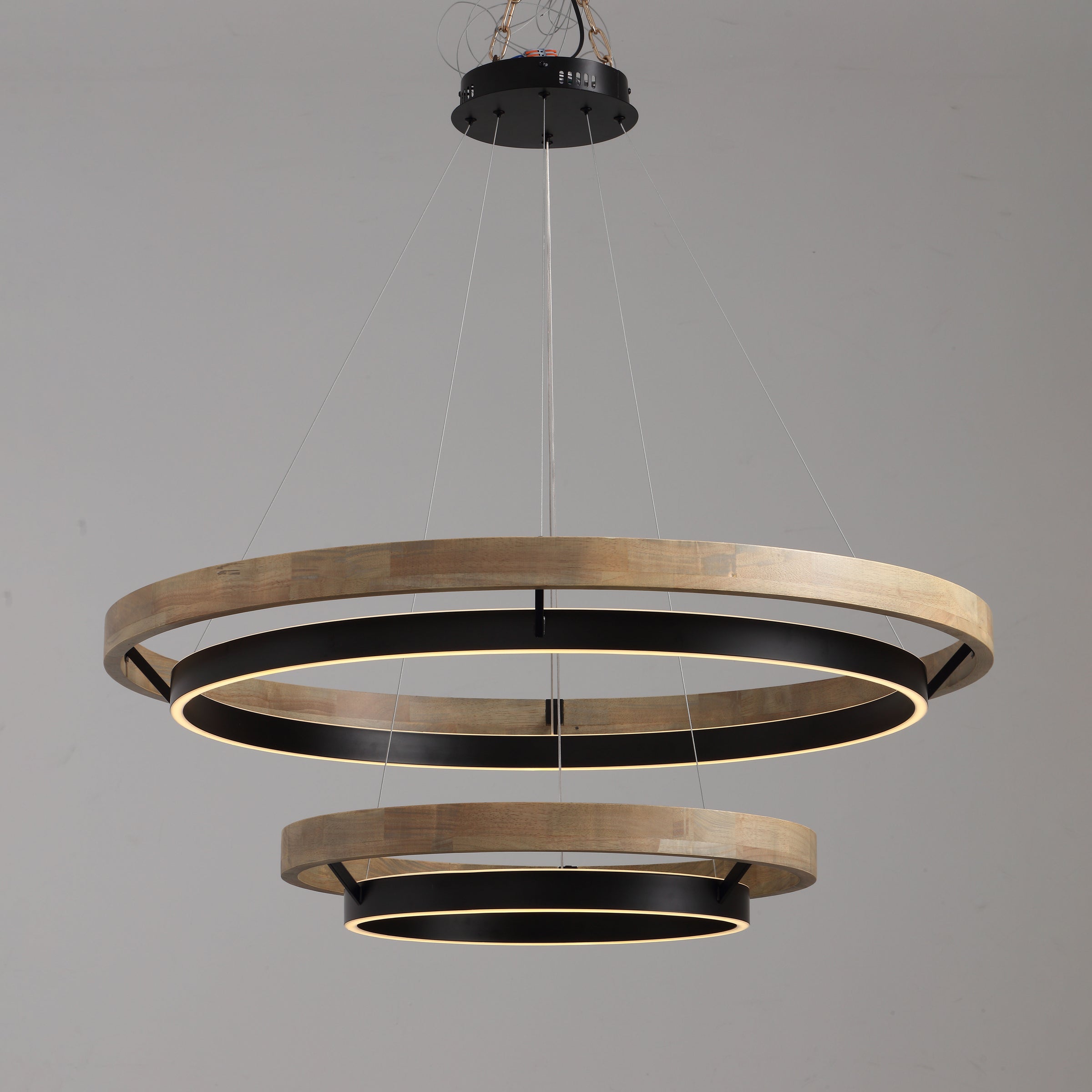 WOMO Circular Led Wood Chandelier-WM2492